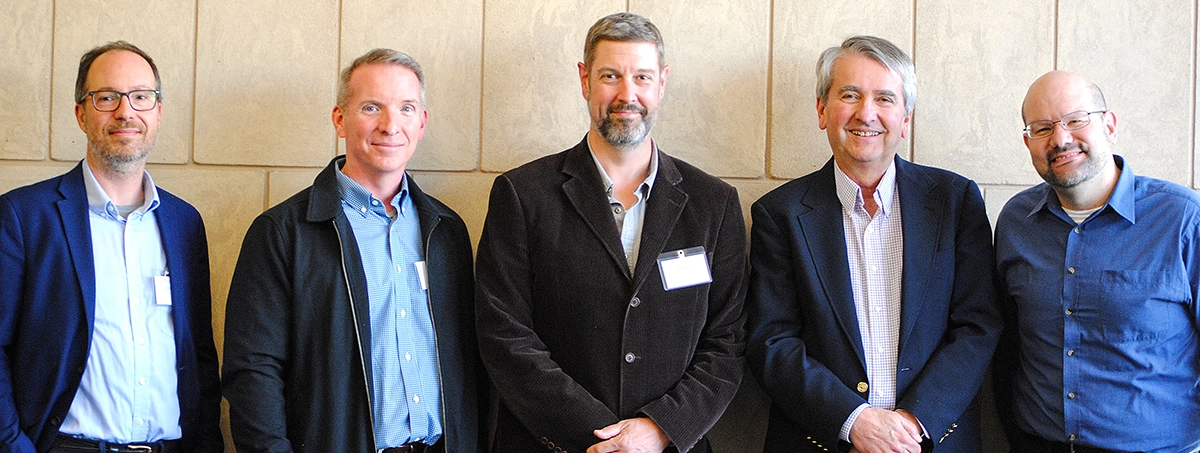 The climate crew of 5 people at the Robinson Symposium
